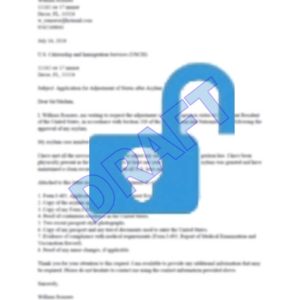 Carta de Merito para el Parole Humanitario I-134A